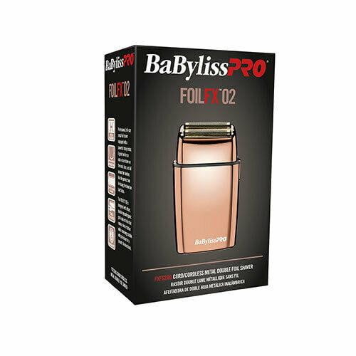 BabylissPRO FoilFX02 cordless Rose Gold Double Foil Shaver FXFS2RG