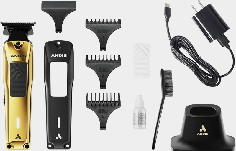 Andis phenom cordless trimmer with dlc deep-tooth t-blade