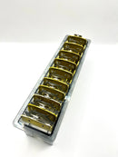 Gold Clipper premium guard set with metal clip -  fits wahl and babyliss (1-8, 0.5, 1.5) tray included