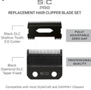 StyleCraft Fixed DLC Taper Blade + DLC Shallow Tooth 2.0 Cutter Clipper Blade SC539B