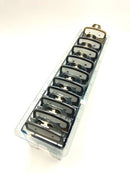 black Clear Clipper premium guards set with metal clip – fits wahl and babyliss (1-8, 0.5, 1.5 ) tray included