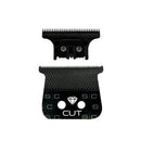 StyleCraft replacement diamond cut fixed black diamond dlc hair trimmer blade with the one cutter set SC541B