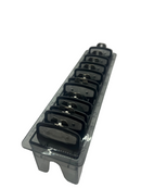 Black Clipper Premium Guards set with metal clip – fits wahl and babyliss (10pc = 1-8, 0.5, 1.5) with tray