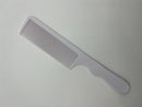 the tactile grip wide flat top barber comb white