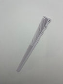 the tactile grip thin end taper barber comb white