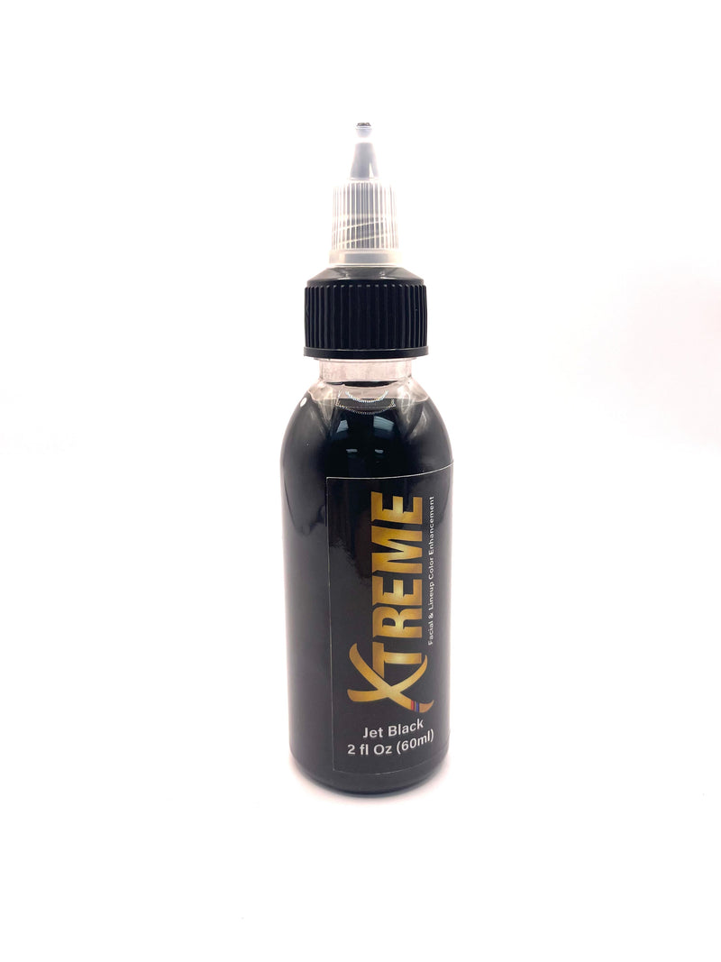 XTREME facial & lineup color enhancement jet black semi color 2fl oz (60ml) for barber, stylist, home use