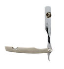 Irving barber co. CHROME & NICKEL Razor holder