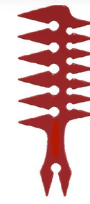 3-way wide Tooth Styling Comb – 3 colors available