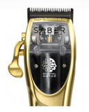 StyleCraft S|C Saber Combo – Gold Metal Body Cordless Clipper & Gold Trimmer Duo