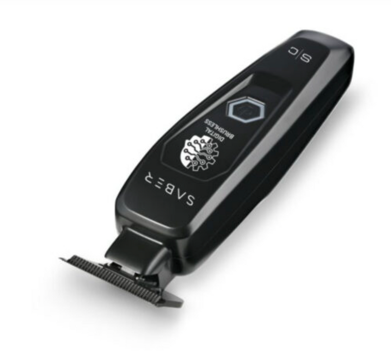 StyleCraft S|C SABER Professional Full Metal Body Digital Brushless Motor Cordless Trimmer – Black