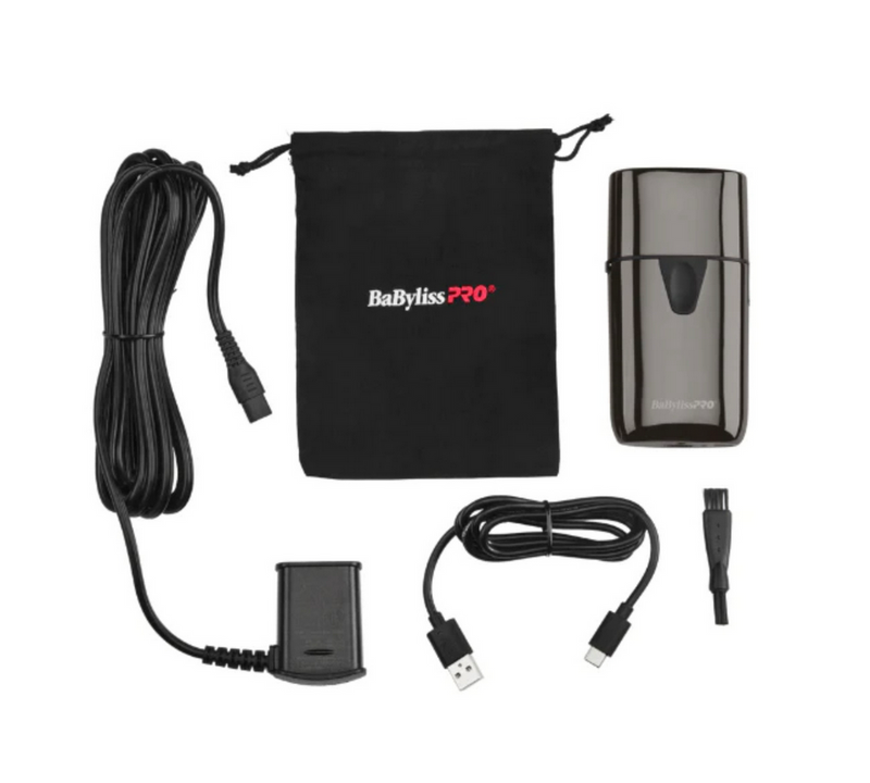 BaBylissPRO UVFOIL Disinfecting UV Metal Single Foil Cordless Shaver – kills 99.9% of bacteria – FXLFS1