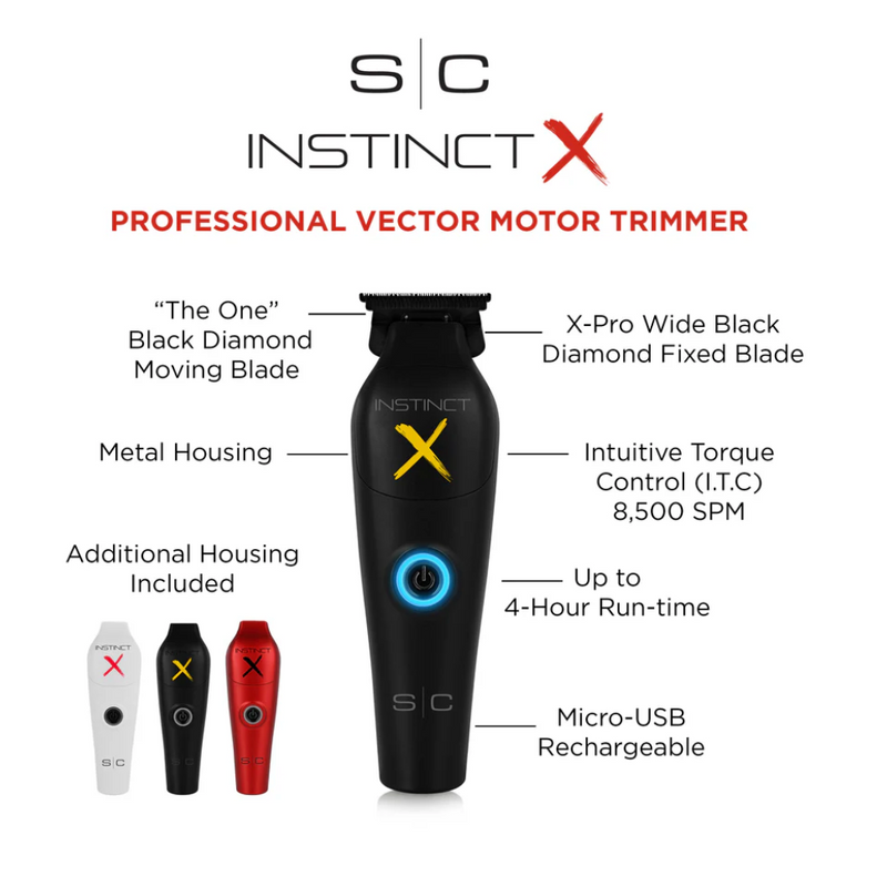 StyleCraft Instinct-X Cordless Metal Trimmer w/ IN2 Vector Motor