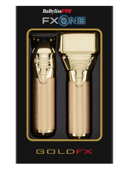 BabylissPRO FXone goldfx all-metal shaver & trimmer pre-pack