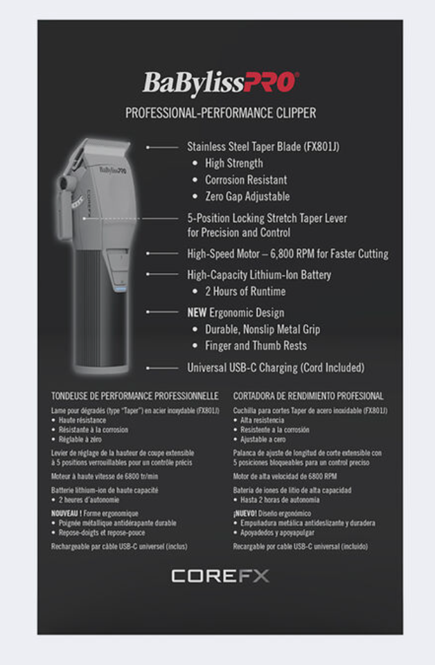 BabylissPRO COREFX Clipper