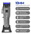 Caliber 10mm Cordless Clipper Zero-Gap Precision, and Zirconia Blades for Professional-Grade Cutting un-cl-10m-3c1