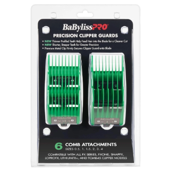 BabylissPRO X Tomb45 Precision Clipper Guards Green-FXPCG2