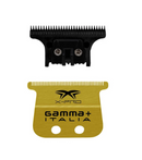 Gamma+ Gold Titanium X-Pro Wide Fixed Blade w/ Black Diamond DLC "The One" Cutter Trimmer Replacement Blade Set (GP527GB)