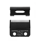 Gamma+ Replacement Fixed DLC Faper Clipper Blade with Moving Slim Tooth Cutter