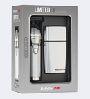 BABYLISSPRO® LIMITEDFX SILVER TRIMMER AND DOUBLE-FOIL SHAVER PREPACK Item No. FXDUOFS2TS