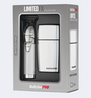BABYLISSPRO® LIMITEDFX SILVER TRIMMER AND DOUBLE-FOIL SHAVER PREPACK Item No. FXDUOFS2TS