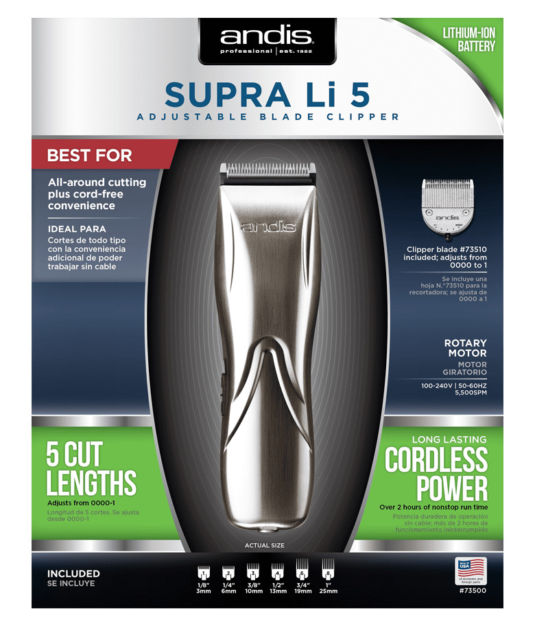Andis Supra Li 5 Cordless Clipper