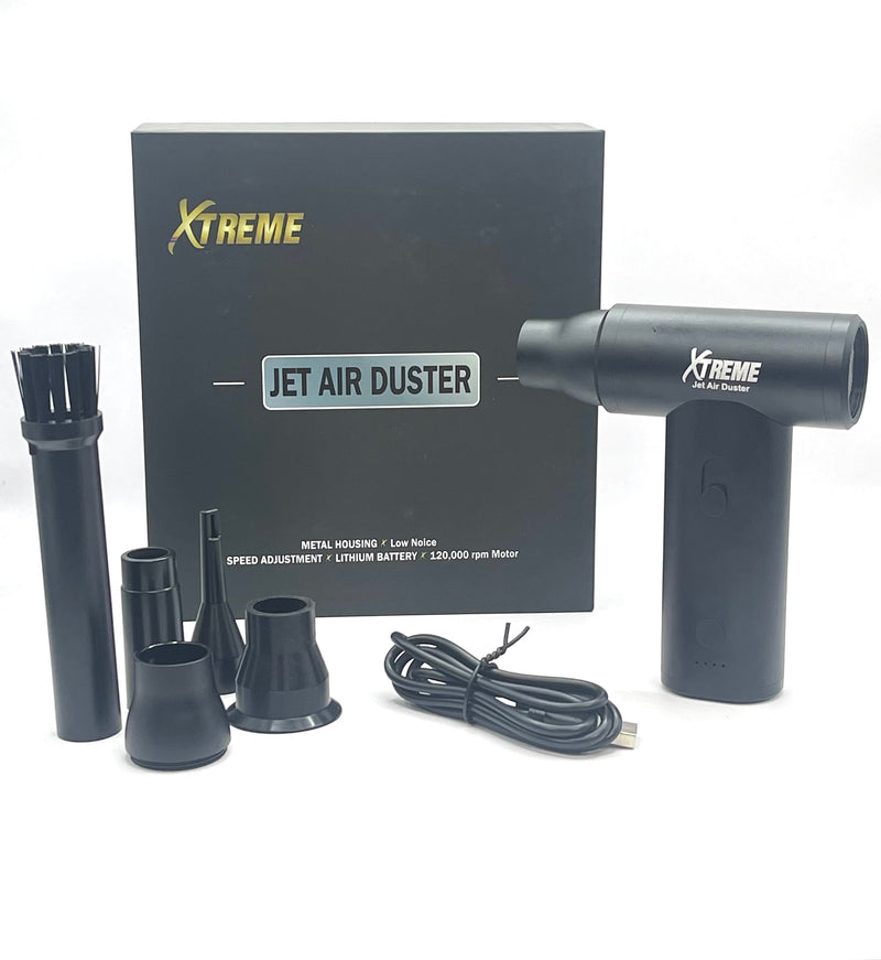 XTREME JET AIR DUSTER, Cordless powerful Compressed Jet Air Duster, Portable Jet Dry Mini Blower, 120000 RPM Air Blower Super Jet Fan for Barber, Salon, Home use Electric
