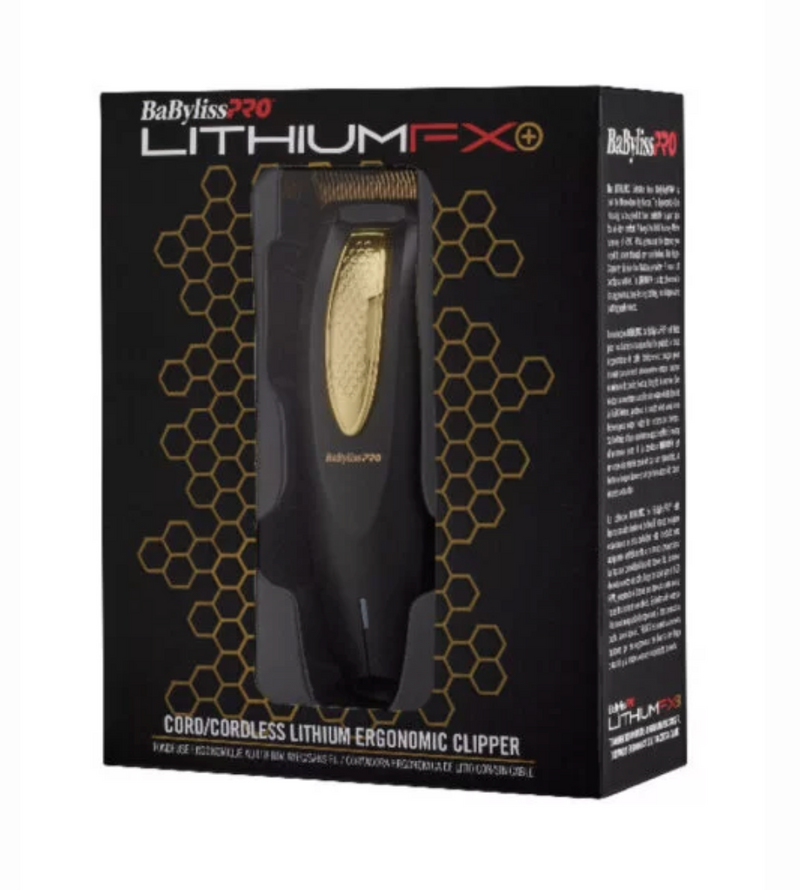 BaBylissPRO LITHIUMFX+ Cordless Lithium Ergonomic Clipper FX673N