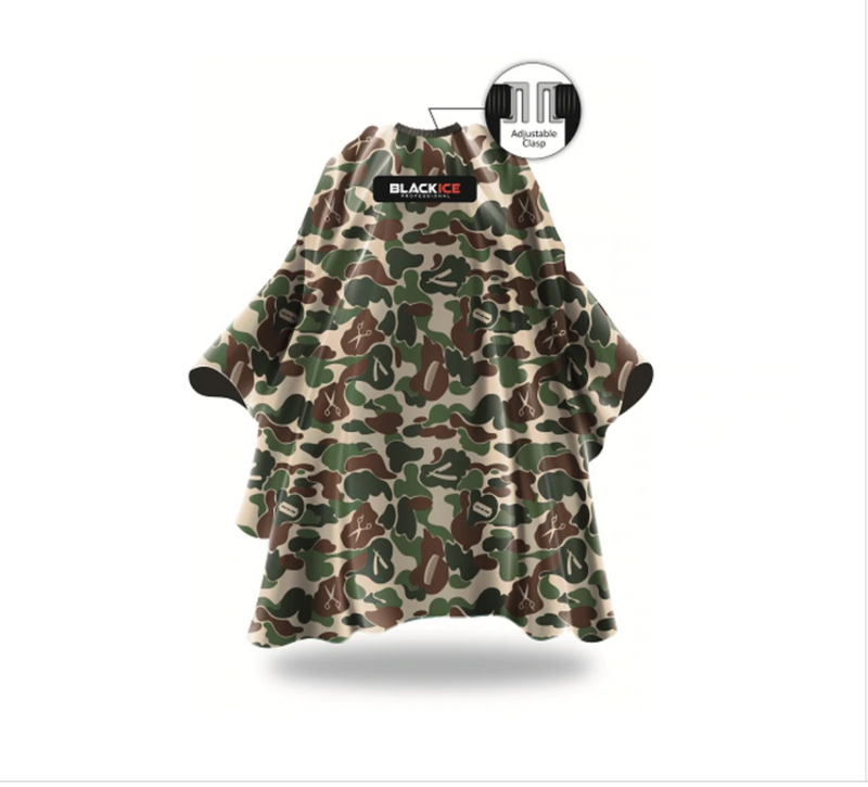 BlackIce CAMO Barber Cape