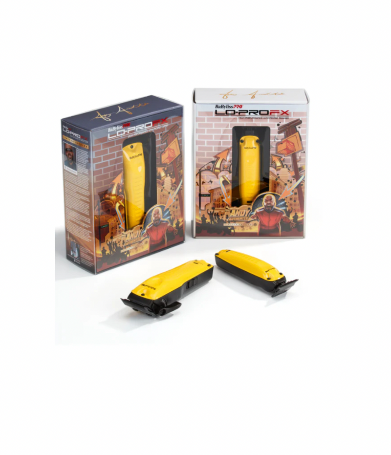 BaBylisspro Influencer Edition LO-PROFX Cordless Combo – Yellow – Andy Authentic – Clipper FX825YI & Trimmer FX726YI