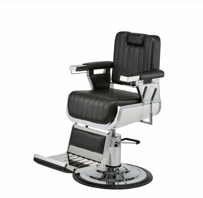 Pibbs barber chair Black with headrest in – PIB-661 [Pre Order]