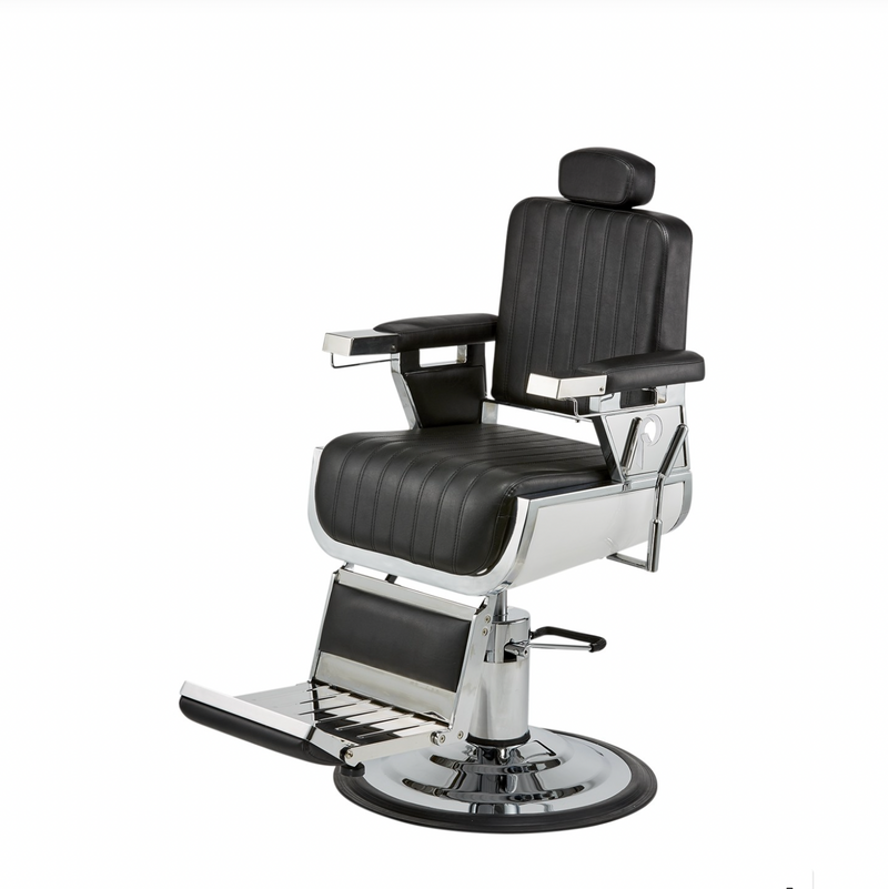 Pibbs barber chair Black with headrest up – PIB-660 [pre order]