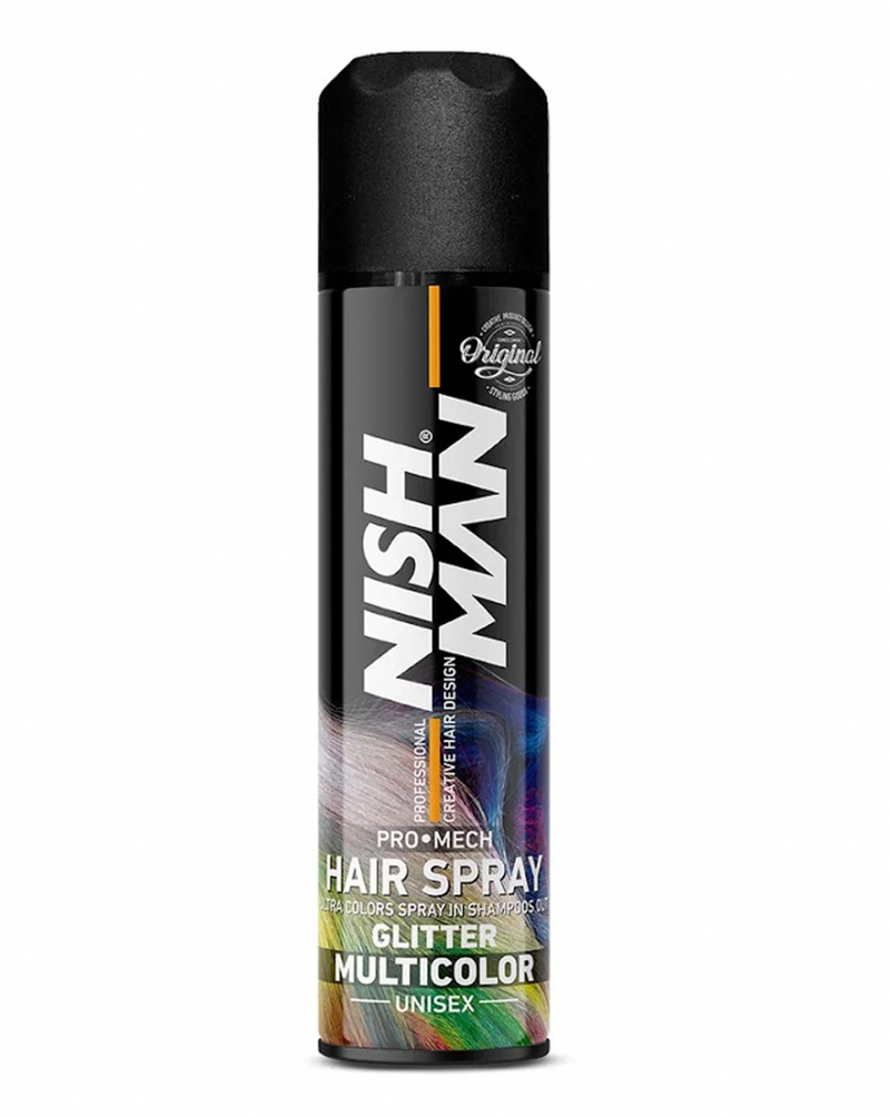 Nishman Glitter Hair Spray - Multicolor 5oz