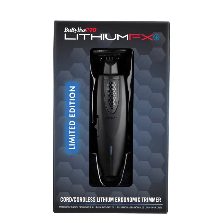 BABYLISSPRO® LITHIUMFX+ MATTE BLACK CORD/CORDLESS LITHIUM ERGONOMIC TRIMMER