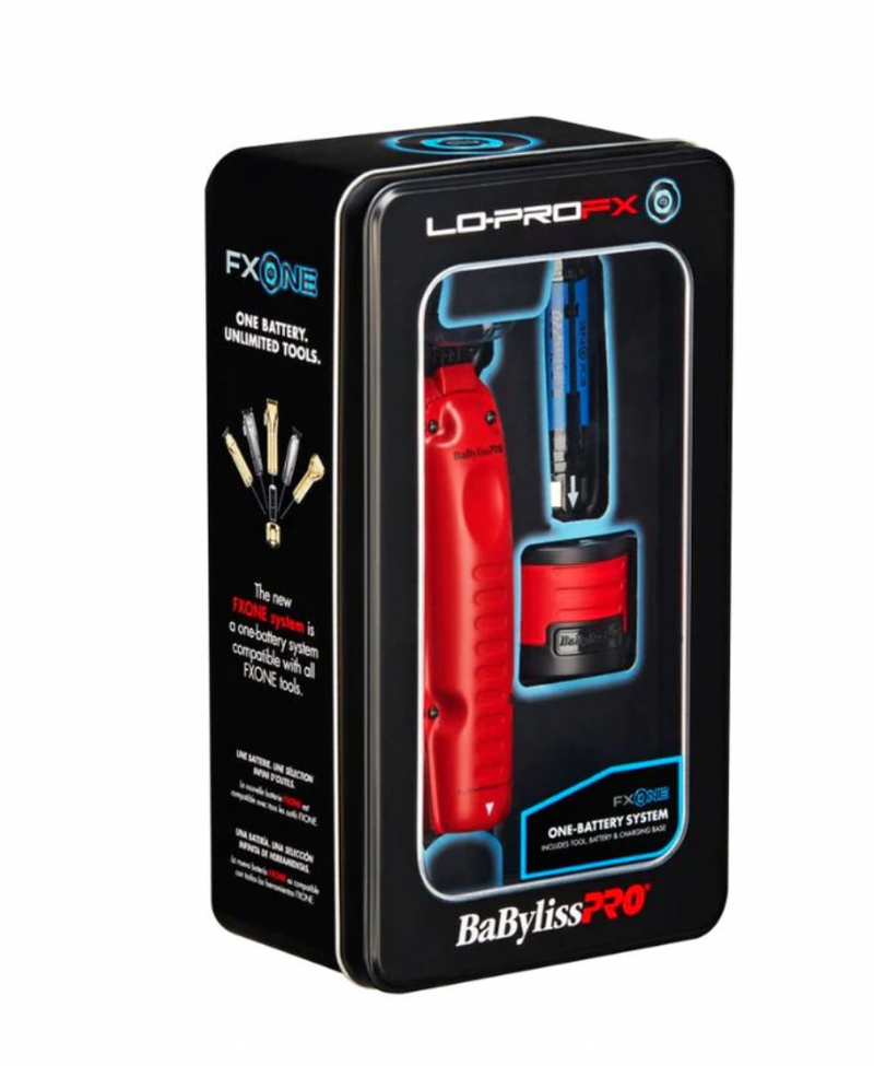 BaBylissPRO Lo-Pro FXONE Cordless Trimmer Red