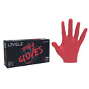 L3VEL3™ PROFESSIONAL RED NITRILE GLOVES - 100 PACK