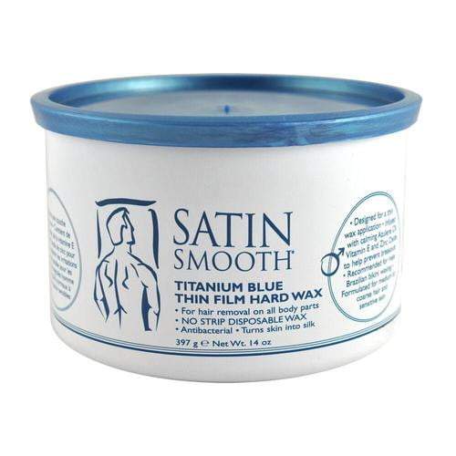 Satin Smooth Titanium Blue Thin Film Hard Wax [14oz].